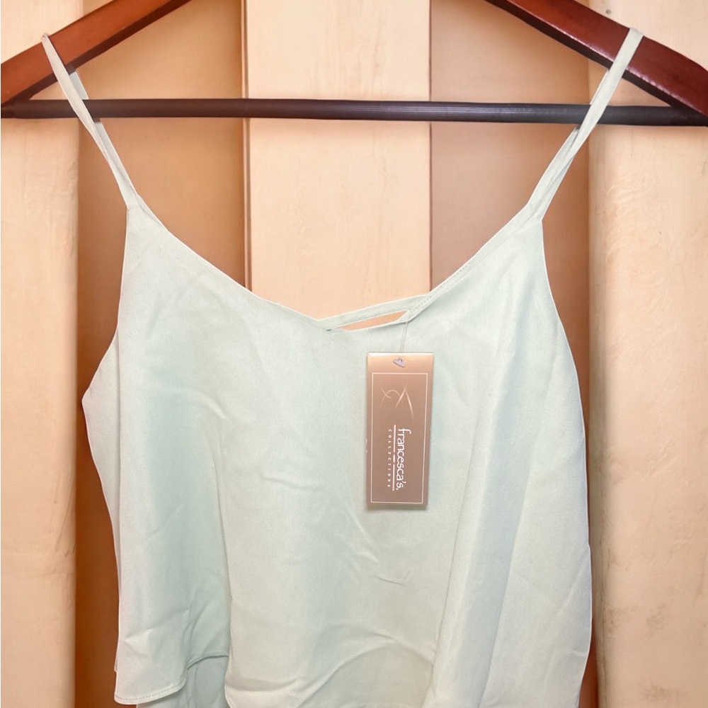 NWT Francesca’s light green camisole